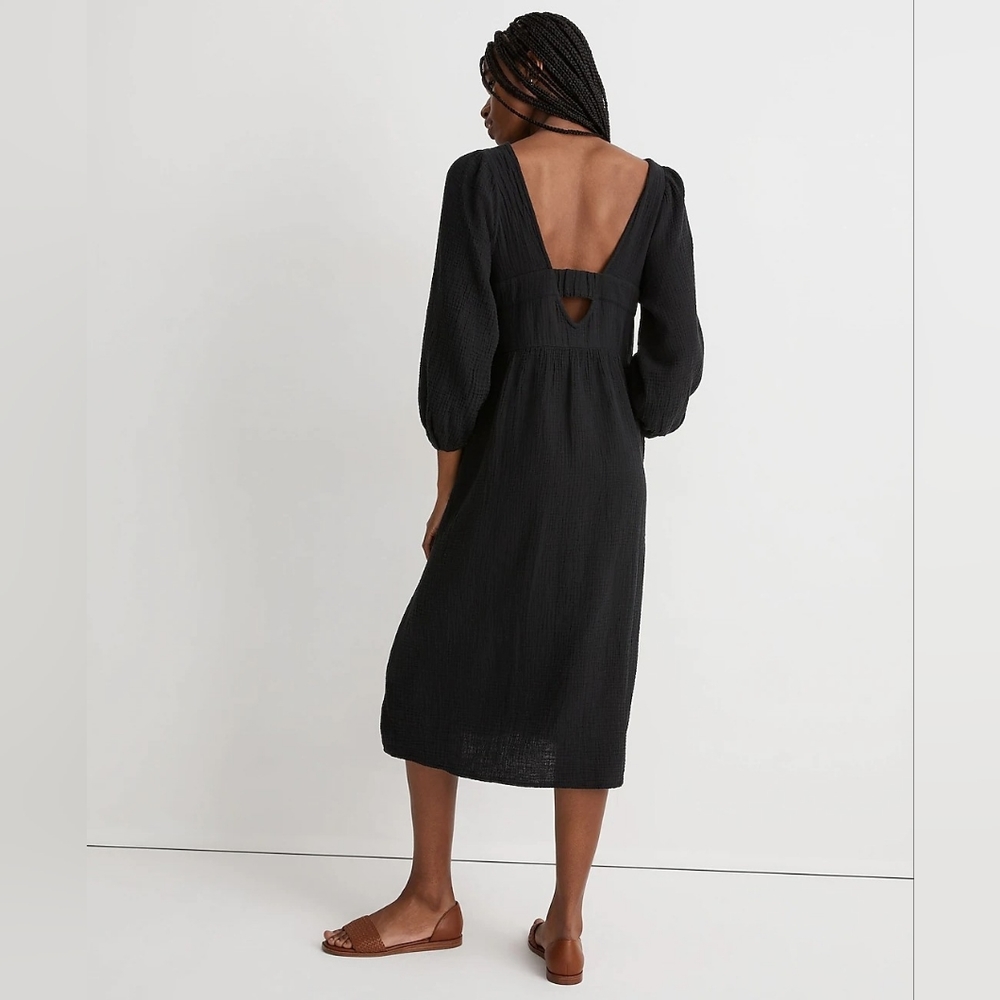 Madewell NWT Lightspun v-neck midi dress Medium